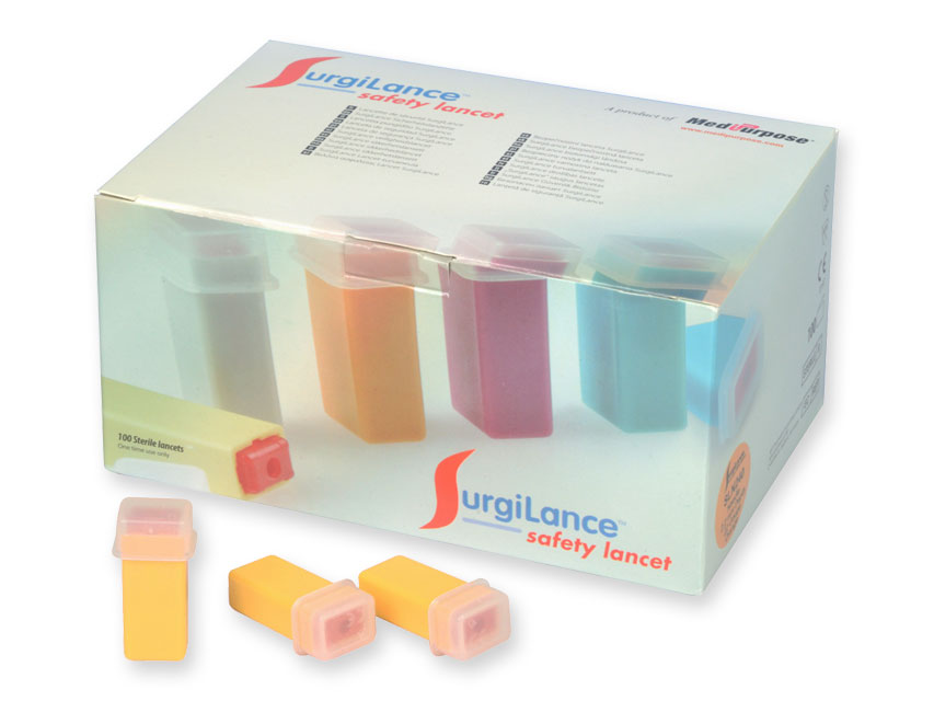 SURGILANCE BEZPEČNOSTNÝ IHLA G26 - automatický lancets — GIMA 24513