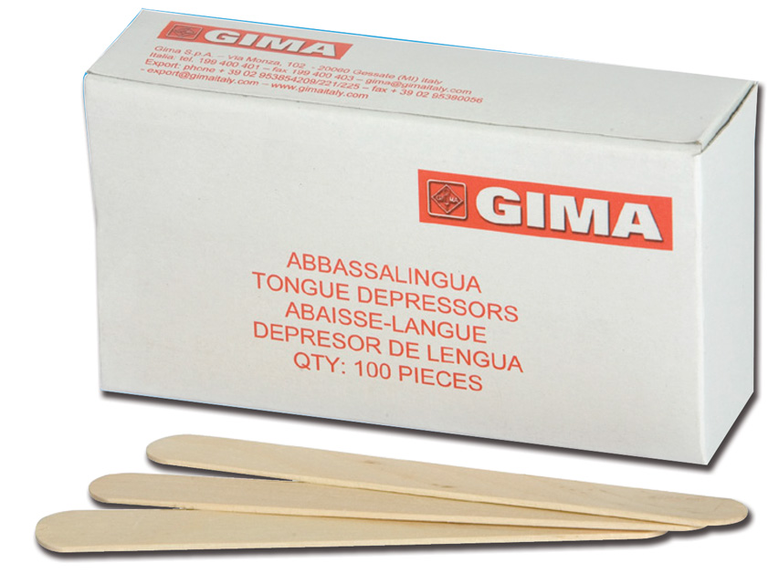 DREVO TONGUE DEPRESSORS - not sterilné (50 balenia po 100) — GIMA 25510