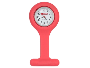 SILIKÓN SESTRA WATCH - okrúhly - červený