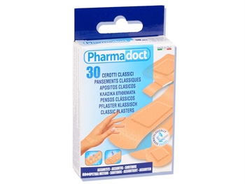 PHARMADOCT KLASICKÝ PLASTERS 5 assorted veľkosti - kartón po 12 balenia po 30