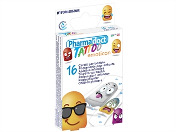 PHARMADOCT TATOO DETSKÝ PLASTERS 2 veľkosti- kartón po 12 balenia po 16