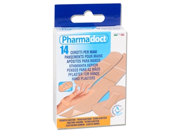 PHARMADOCT HAND PLASTERS 3 veľkosti - kartón po 12 balenia po 14