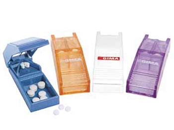 FARBA PILL SPLITTER (3 biely, 3 svetlo modrý, 3 lavender, 3 transp.oranžový)