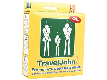 TRAVELJOHN JEDNORAZOVÝ VOMIT VRECKO 800cc