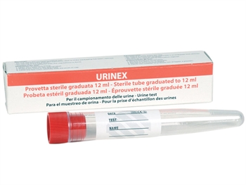 URINE TEST TUBA 12 ml in jednoduchý balenie - sterilné