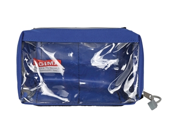 E1 OBDĹŽNIKOVÝ POUCH so window a rúčka - modrý
