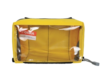 E1 OBDĹŽNIKOVÝ POUCH so window a rúčka - žltý