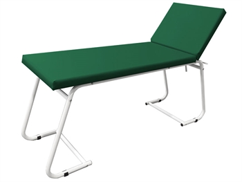 VYŠETROVACÍ LEŽADLO - biely lakovaný, zelený mattress