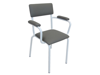 STOLIČKA - padded seat so armrests - sivý