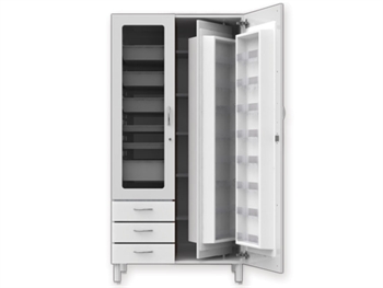 COMBO MEDICINE CABINET - bi-laminated board - biely