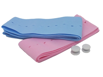 JEDNODUCHÝ PACIENT FOETAL TRANSDUCER BELTS 6x120 cm - ružový-svetlo modrý