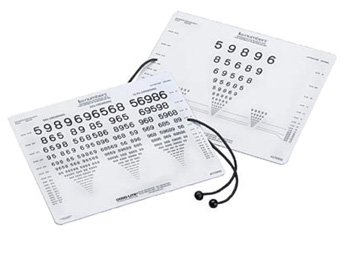 LEA NUMBERS NEAR VISION CARD - 40 cm (16")