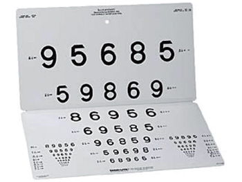 LEA NUMBERS 15-LÍNIA DISTANT CHART - 3 m (10 feet)