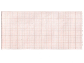 EKG termálny papier 112x23 mm x m rolka - oranžový mriežka