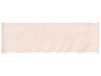 EKG termálny papier 90x28 mm x m rolka - oranžový mriežka