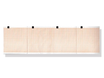 EKG termálny papier 80x70mm x300s balenie - oranžový mriežka