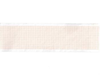 EKG termálny papier 63x30 mm x m rolka - oranžový mriežka