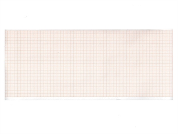 EKG termálny papier 107x25 mm x m rolka - oranžový mriežka