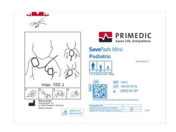 UŠETRITE PODLOŽKY MINI 1-8 years up to 25 kg pre HeartSave devices since S.N 739XXXXXXX