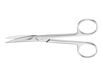 AESCULAP MAYO NOŽNICE - zahnutý - tupý/tupý - 15.5 cm - BC555R