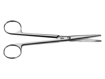 AESCULAP MAYO NOŽNICE - rovný - tupý/tupý - 16.5 cm - BC584R