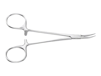 AESCULAP MICRO-HALSTED HEMOSTATIC KLIEŠTE - zahnutý - 12.5 cm - BH109R