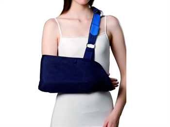 FABRIC ARM SLING - S - modrý