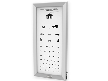 ULTRA SLIM LED OPTOMETRIC CHART - Detský