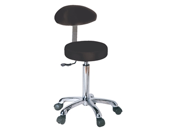 STOLIČKA so backrest - čierny