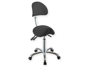 ERGO STOLIČKA so backrest - čierny