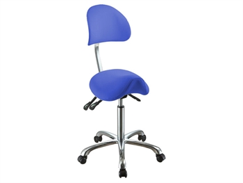 ERGO STOLIČKA so backrest - modrý