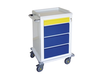 MODULAR VOZÍK lakovaný steel so 1+3 zásuvky