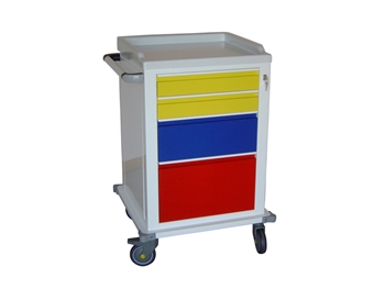 MODULAR VOZÍK lakovaný steel so 2+1+1 zásuvky
