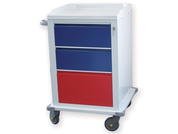 MODULAR VOZÍK lakovaný steel so 2+1 zásuvky