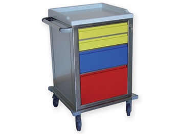 MODULAR VOZÍK stainless steel so 2+1+1 zásuvky