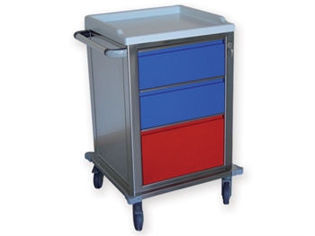 MODULAR VOZÍK stainless steel so 2+1 zásuvky