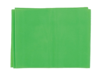 BEZ LATEXU EXERCISE BAND 1.5 m x 14 cm x 0.25 mm - zelený