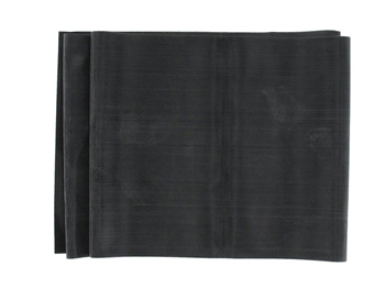 BEZ LATEXU EXERCISE BAND 1.5 m x 14 cm x 0,40 mm - čierny