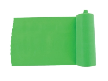 BEZ LATEXU EXERCISE BAND 5.5 m x 14 cm x 0.25 mm - zelený