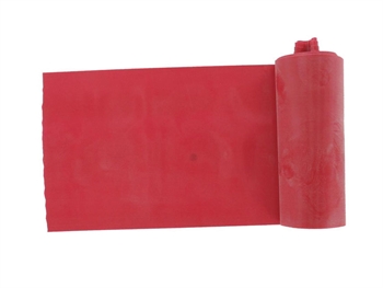 BEZ LATEXU EXERCISE BAND 5.5 m x 14 cm x 0.30 mm - červený
