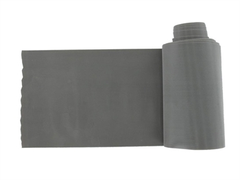 BEZ LATEXU EXERCISE BAND 5.5 m x 14 cm x 0.50 mm - sivý