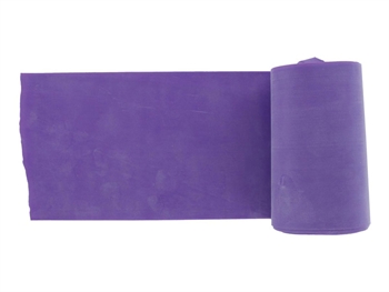 BEZ LATEXU EXERCISE BAND 5.5 m x 14 cm x 0.60 mm - fialový