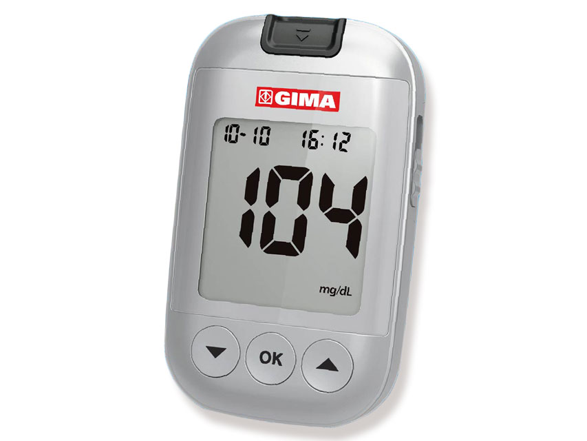 GIMA GLUCOSE MONITOR KIT mg/dL with Bluetooth - GB, FR, IT, ES
