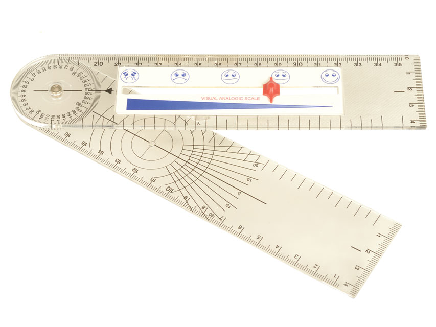 13\" Inch Calibrated Goniometer Joint Angle Measurement Measuring Ruler