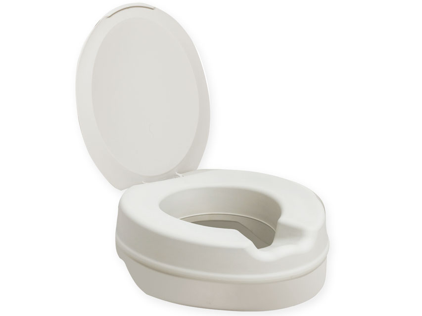 CONTACT PLUS SOFT RAISED TOILET SEAT with lid