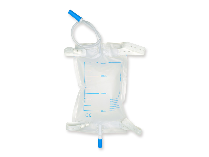 St John New Zealand - Urine Leg Bag 750ml Short Tube