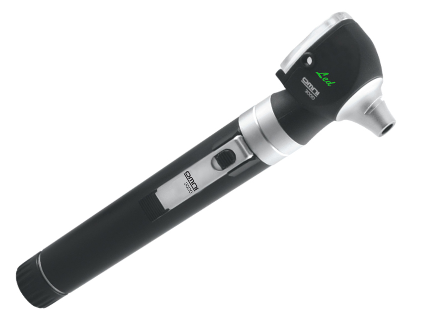 SIGMA F.O. LED OTOSCOPE 2.5V with rechargeable handle and battery - pouch -  black