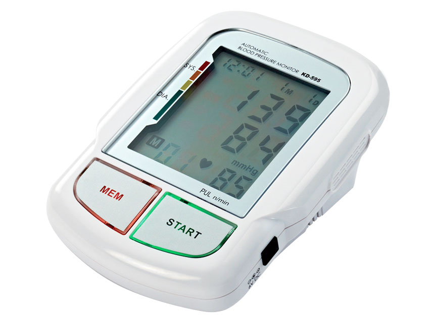 Talking blood clearance pressure monitor