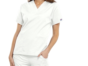 CHEROKEE V-NECK TOP ORIGINALS - woman XXS - white