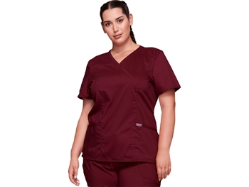 CHEROKEE MOCK WRAP TOP REVOLUTION - woman XXS - wine